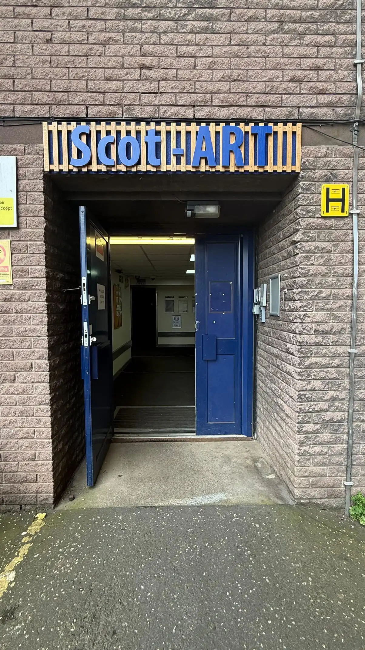 Bespoke wooden doorway sign handcrafted in Edinburgh from solid hardwood.